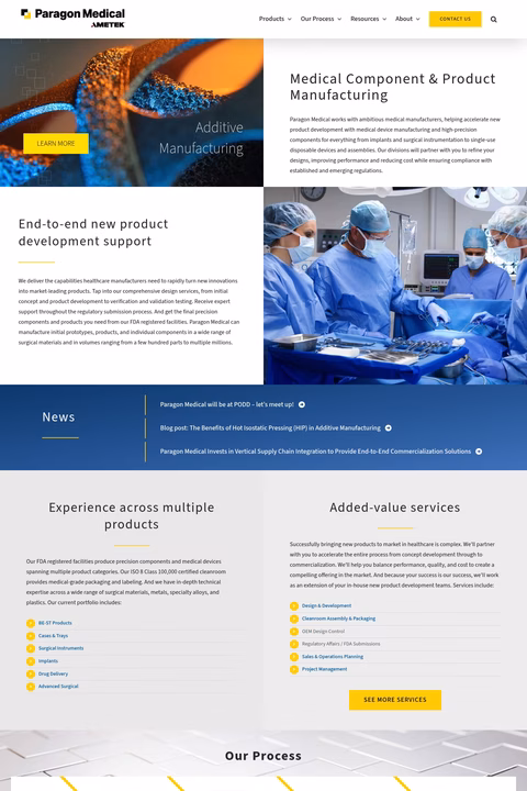 Paragon-Medical Homepage 1440px