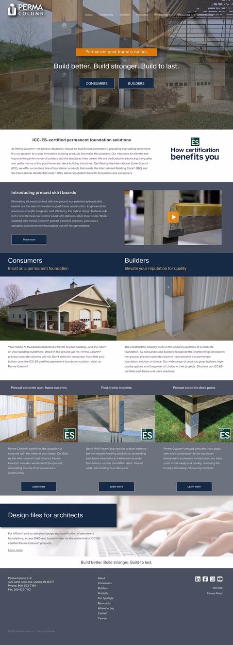 Perma-Column Homepage 1440px