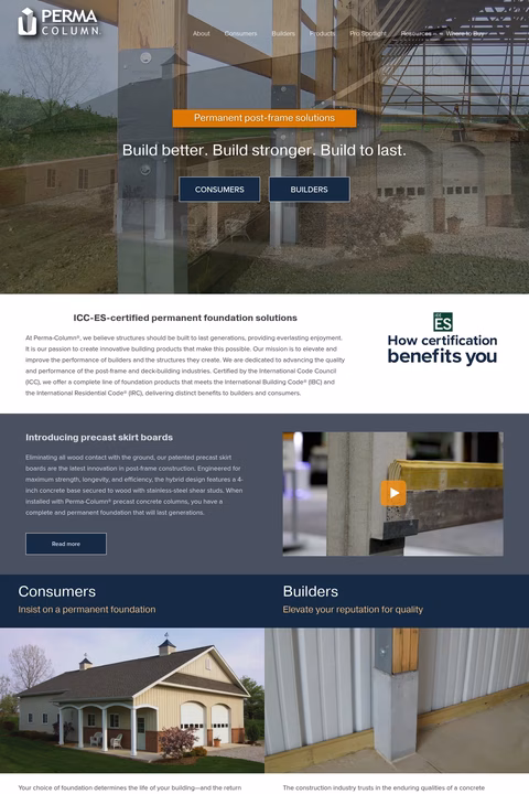 Perma-Column Homepage 1440px