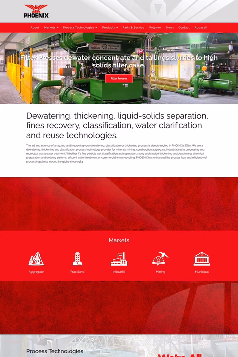 Phoenix-Process-Equipment Homepage 1440px