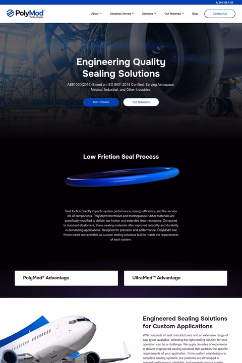 Polymod-Technologies Homepage 1440px