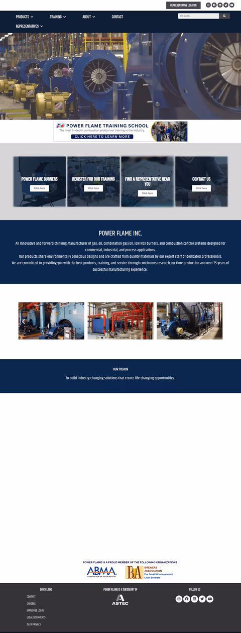 Power-Flame Homepage 1440px