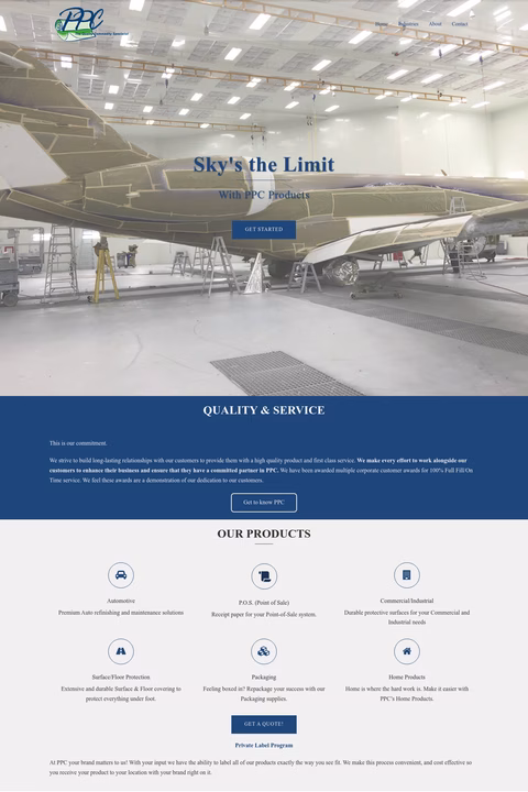 Powers-Paper-Company Homepage 1440px