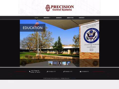 Precision-Control-Systems Homepage 1440px