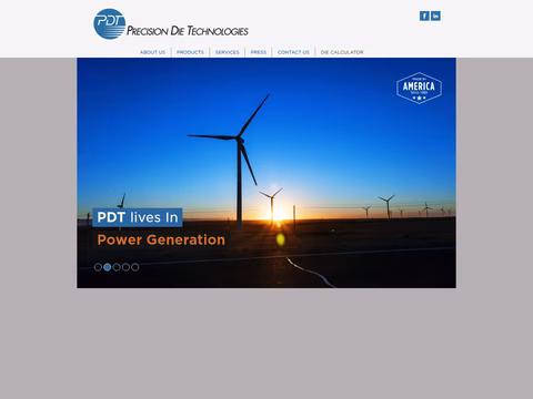 Precision-Die-Technologies Homepage 1440px
