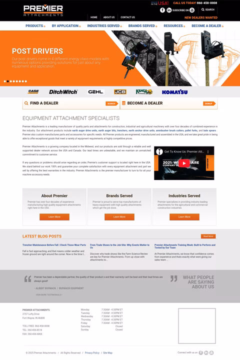 Premier-Attachments Homepage 1440px