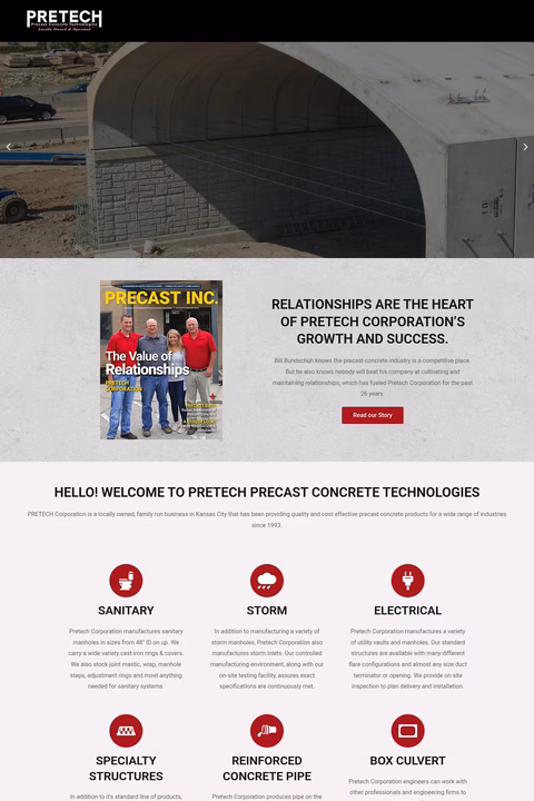 Pretech-Corporation Homepage 1440px