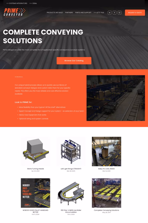 Prime-Conveyor Homepage 1440px