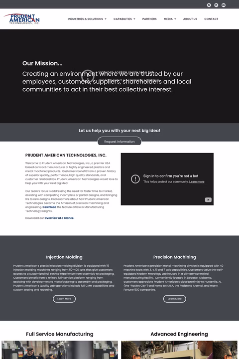 Prudent-American-Technologies Homepage 1440px