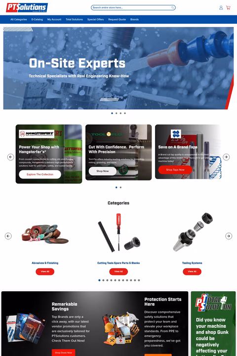 Ptsolutions Homepage 1440px