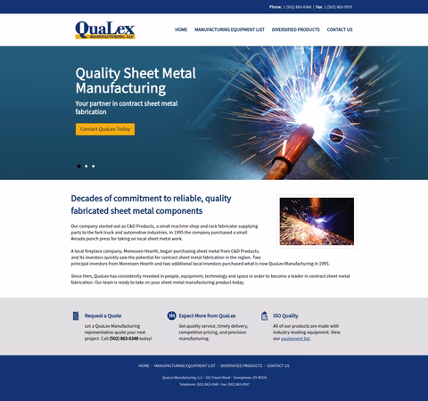 Qualex-Manufacturing Homepage 1440px