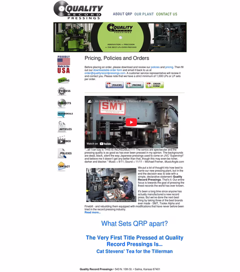 Quality-Record-Pressings Homepage 1440px