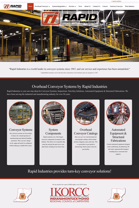 Rapid-Industries Homepage 1440px