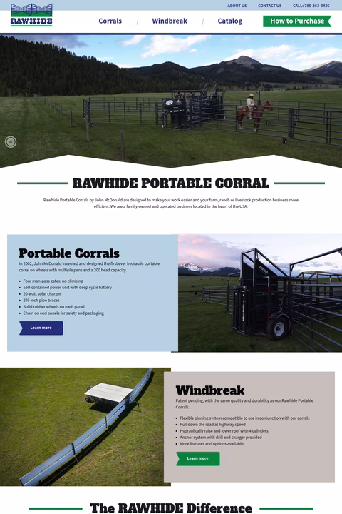 Rawhide-Portable-Corral Homepage 1440px