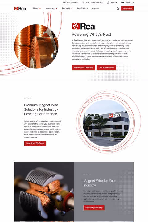 Rea-Magnet-Wire Homepage 1440px