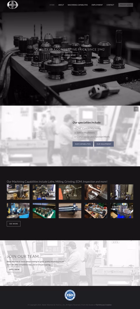 Reber-Machine-Tool Homepage 1440px