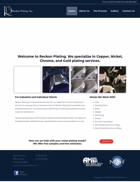 Reckon-Plating Homepage 1440px