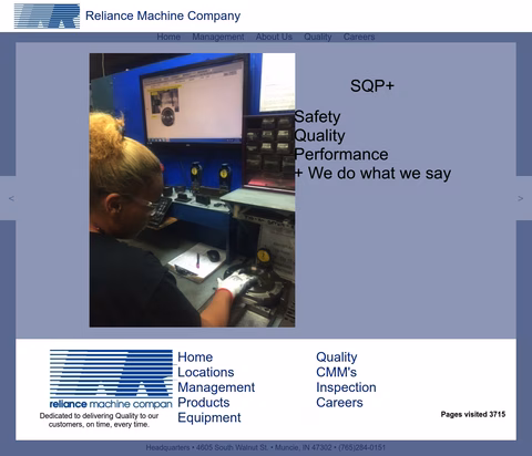 Reliance-Machine-Company Homepage 1440px