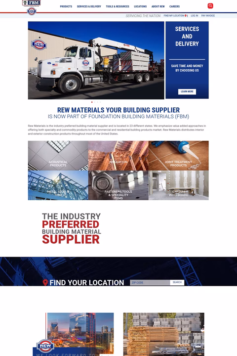 Rew-Materials Homepage 1440px