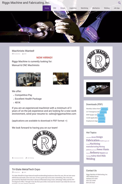 Riggs-Machine-Fabricating Homepage 1440px