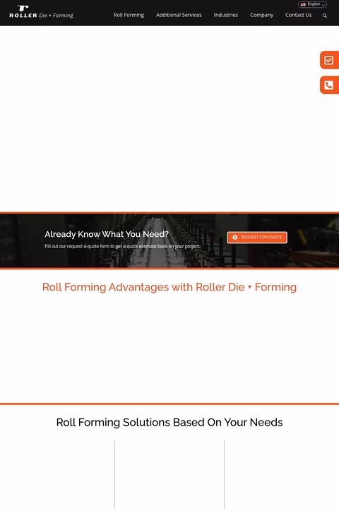 Roller-Die-Forming Homepage 1440px