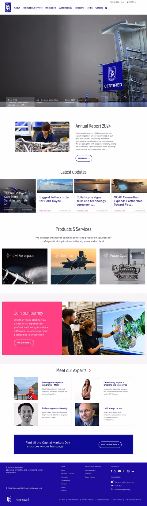 Rolls-Royce-North-America Homepage 1440px