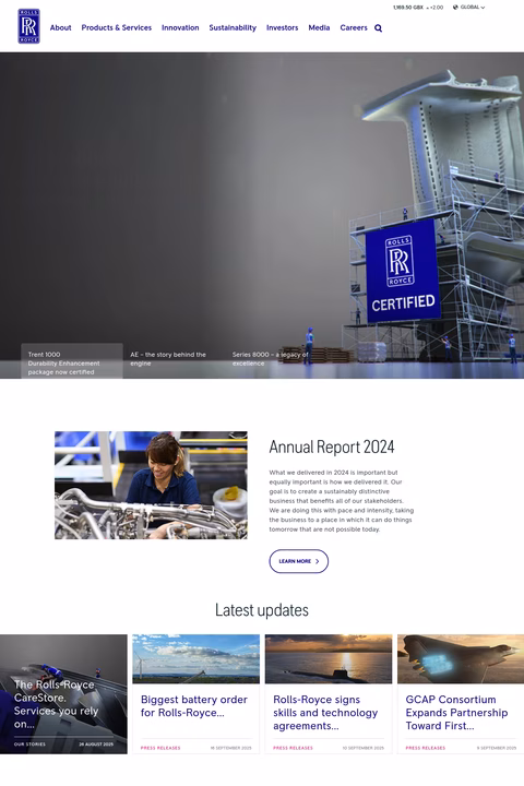 Rolls-Royce-North-America Homepage 1440px
