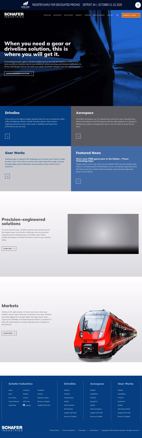 Schafer-Industries Homepage 1440px