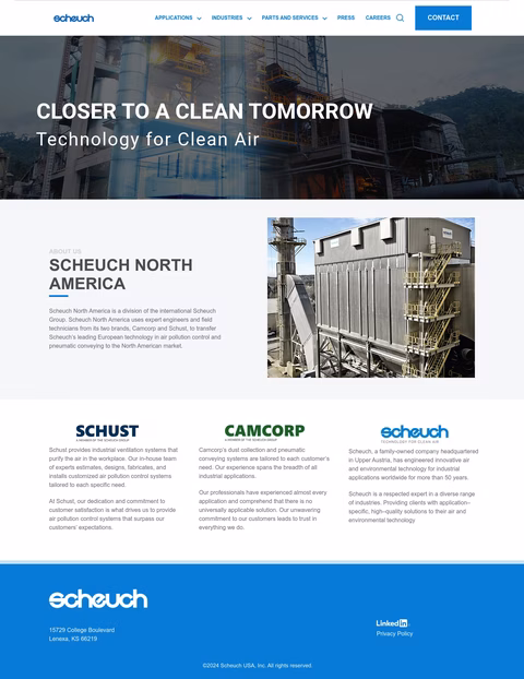 Scheuch-Usa Homepage 1440px