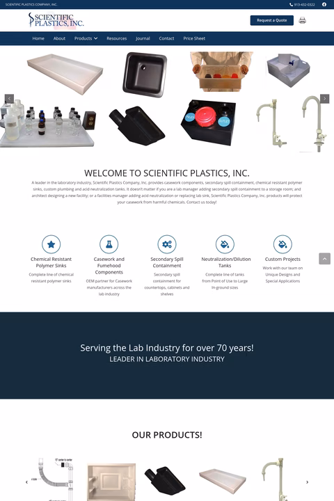 Scientific-Plastics Homepage 1440px