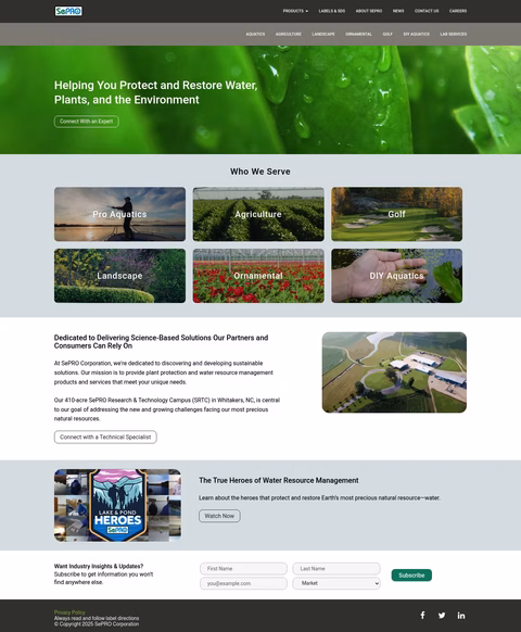 Sepro Homepage 1440px