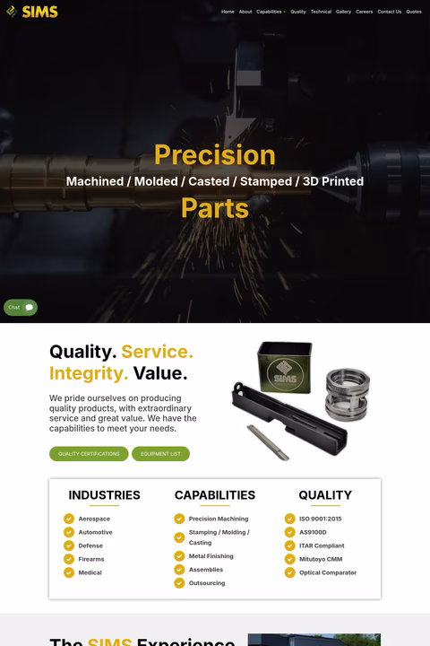 Siddhi-Integrated-Manufacturing-Services Homepage 1440px
