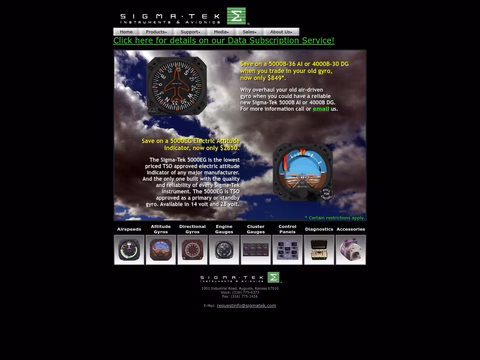 Sigma-Tek Homepage 1440px