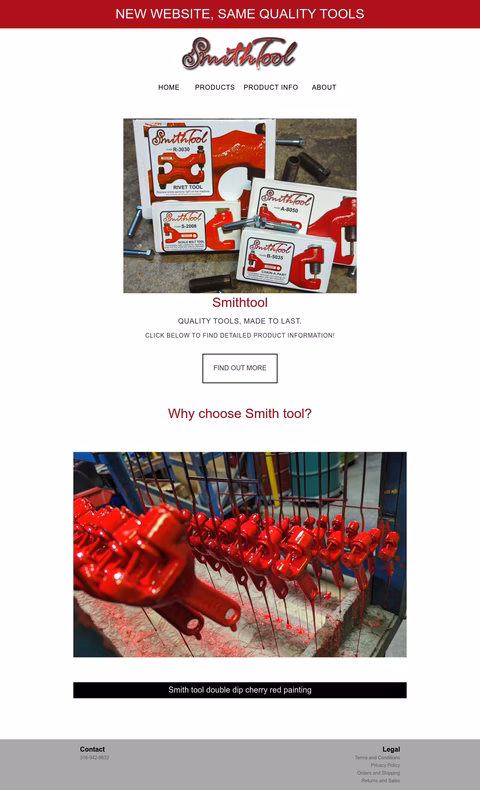 Smith-Tool Homepage 1440px