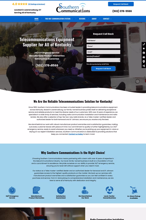Southern-Communications Homepage 1440px