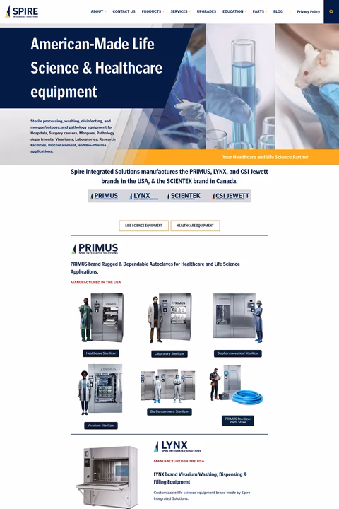 Spire-Integrated-Solutions Homepage 1440px