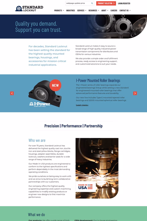 Standard-Locknut Homepage 1440px