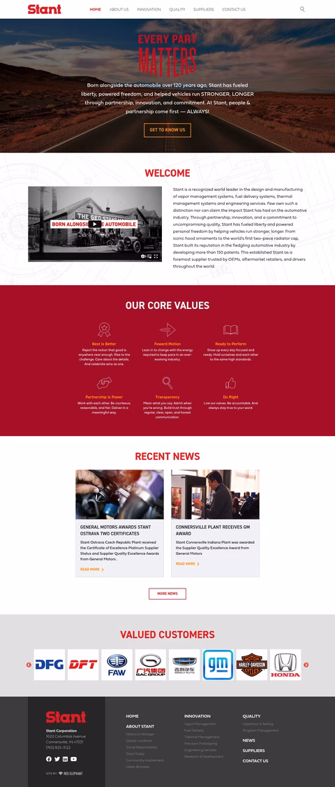 Stant-Usa Homepage 1440px