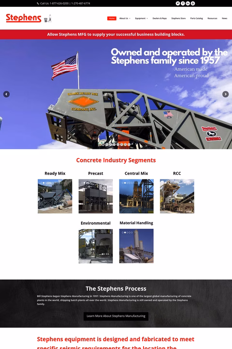 Stephens-Manufacturing Homepage 1440px