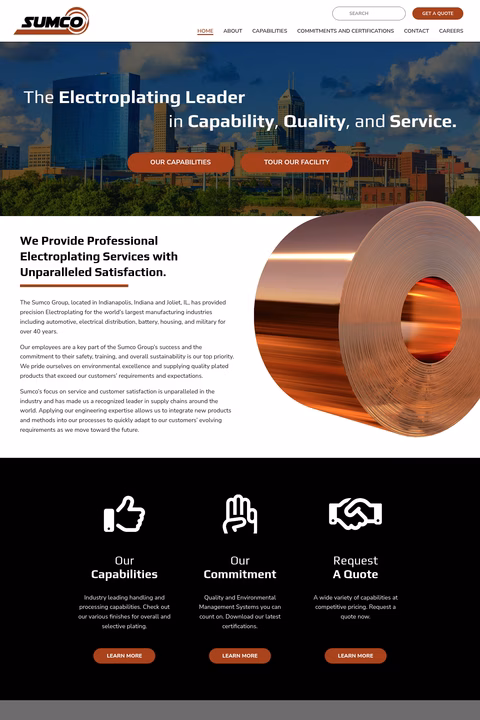 Sumco Homepage 1440px