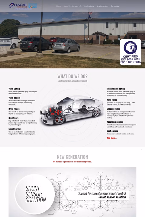 Suncall-America Homepage 1440px