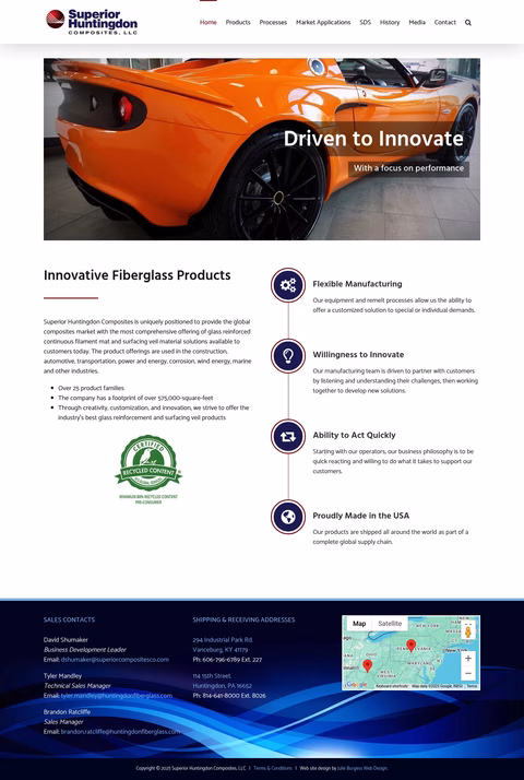 Superior-Huntingdon-Composites Homepage 1440px