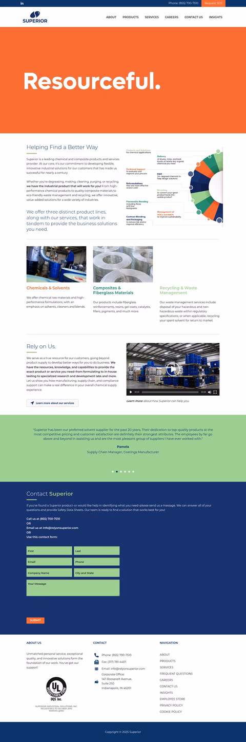 Superior-Industrial-Solutions Homepage 1440px