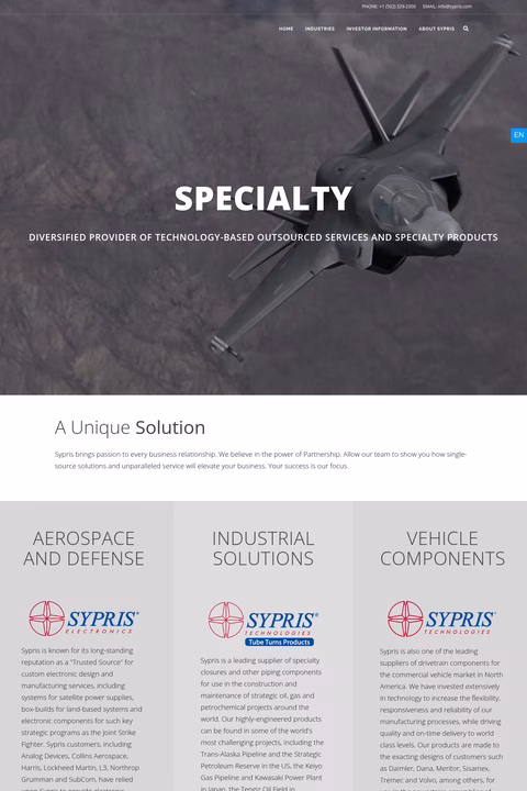 Sypris-Solutions Homepage 1440px