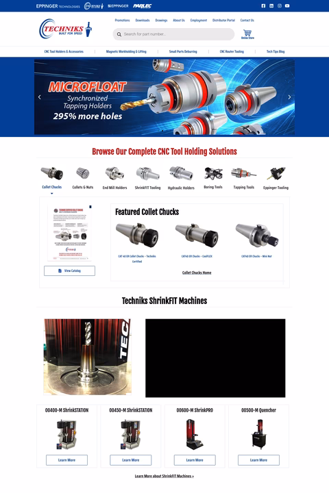 Techniks Homepage 1440px