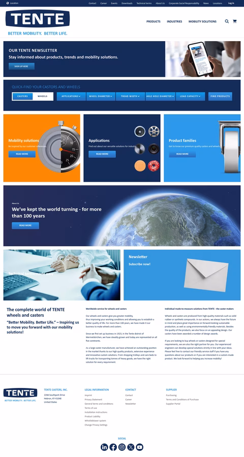 Tente-Casters Homepage 1440px