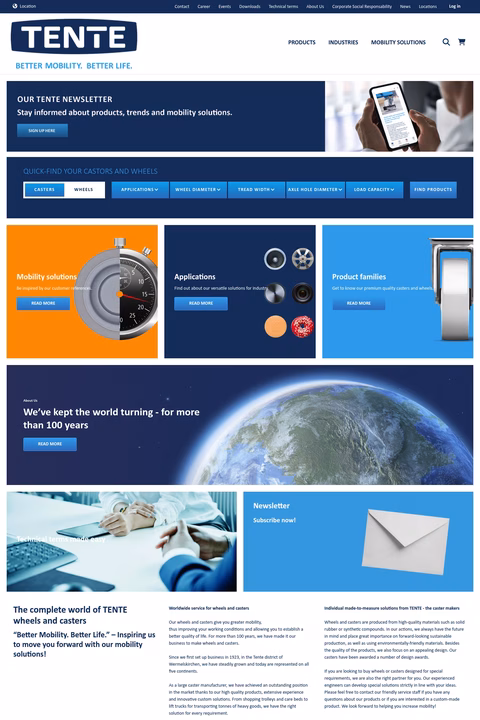 Tente-Casters Homepage 1440px