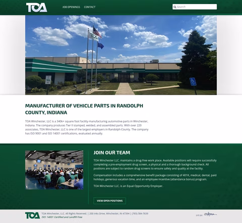 Toa-Winchester Homepage 1440px