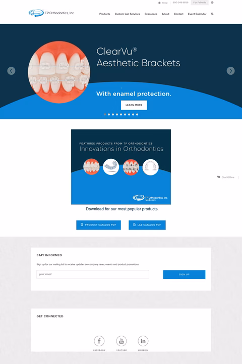Tp-Orthodontics Homepage 1440px