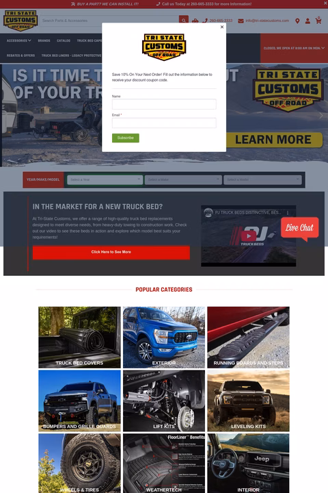 Tri-State-Customs-Offroad Homepage 1440px